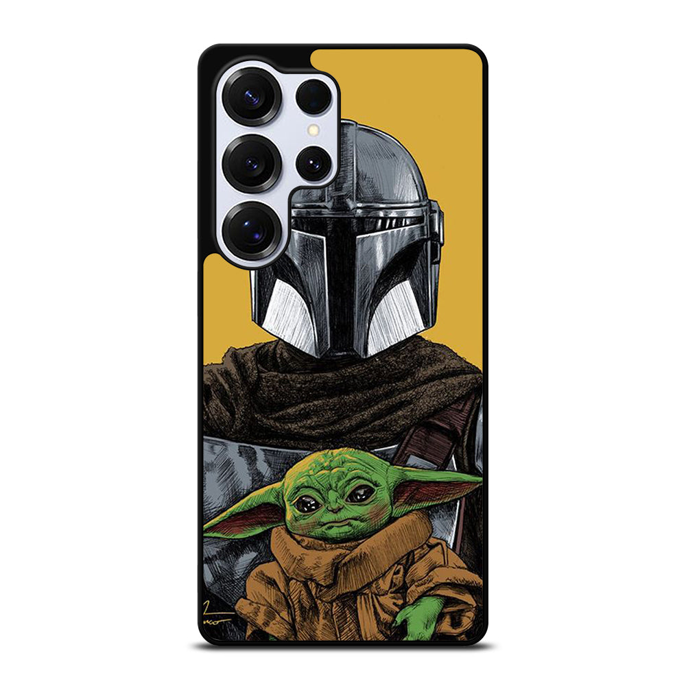BABY YODA AND THE MANDALORIAN MOSAIC Samsung Galaxy S25 Ultra Case Cover