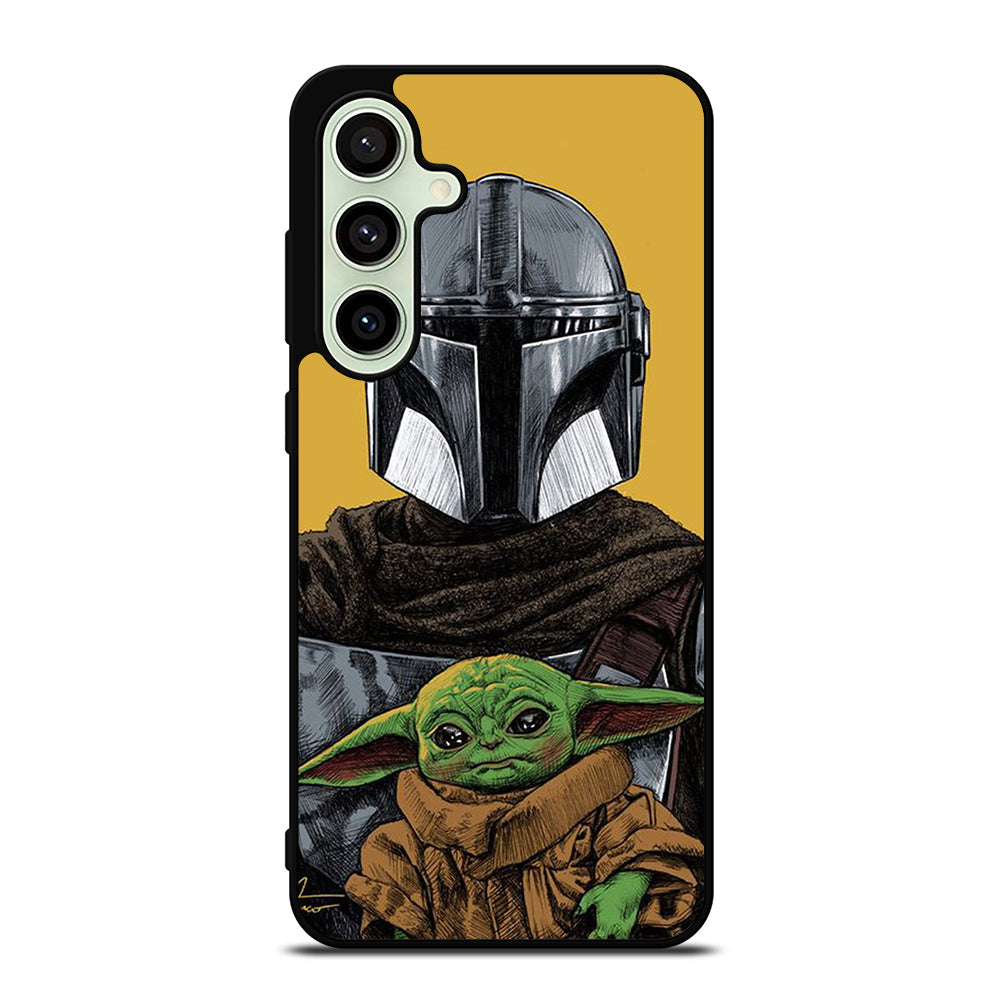 BABY YODA AND THE MANDALORIAN MOSAIC Samsung Galaxy S24 FE Case Cover
