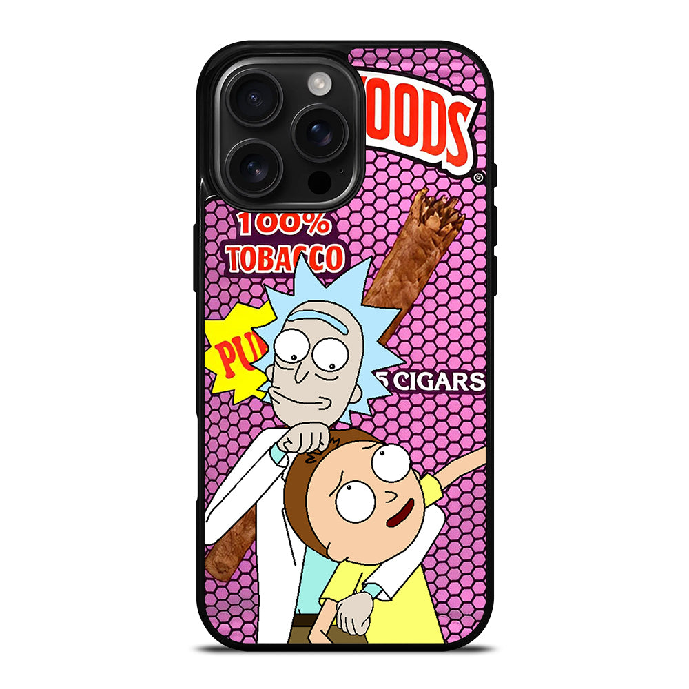 BACKWOODS RICK AND MORTY CARTOON SERIES iPhone 16 Pro Max Case Cover