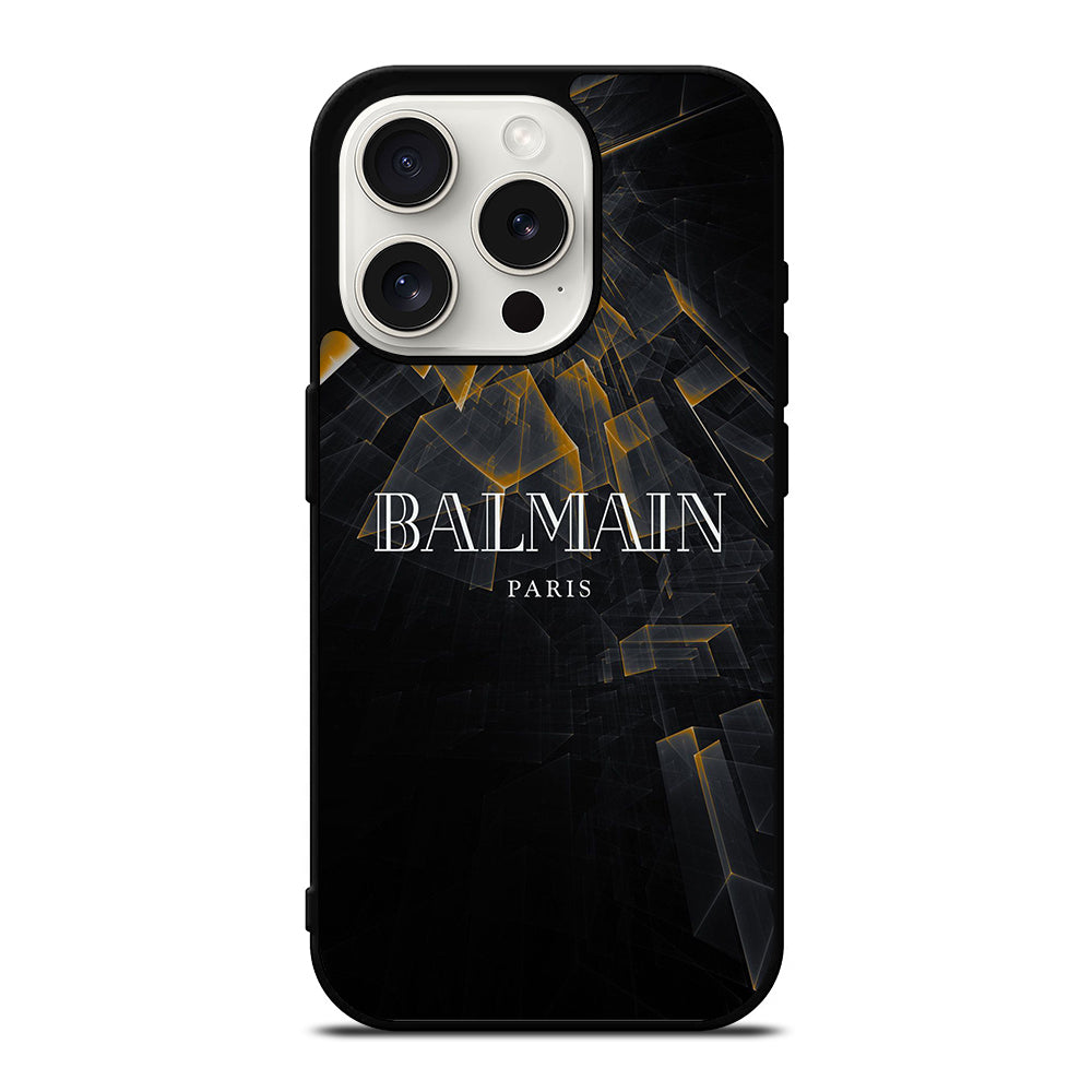 BALMAIN PARIS LOGO 2 iPhone 15 Pro Case Cover