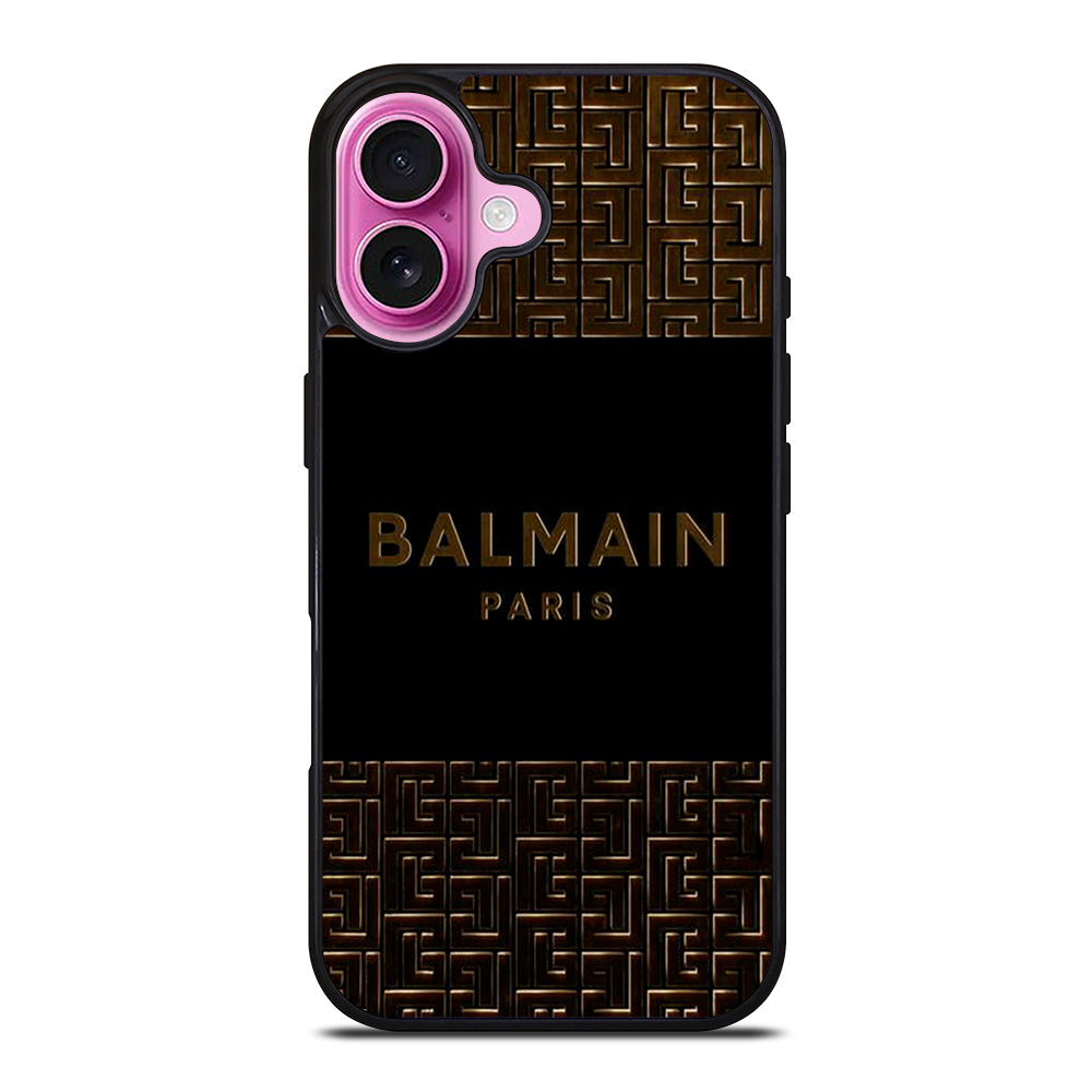 BALMAIN PARIS LOGO 3 iPhone 16 Plus Case Cover