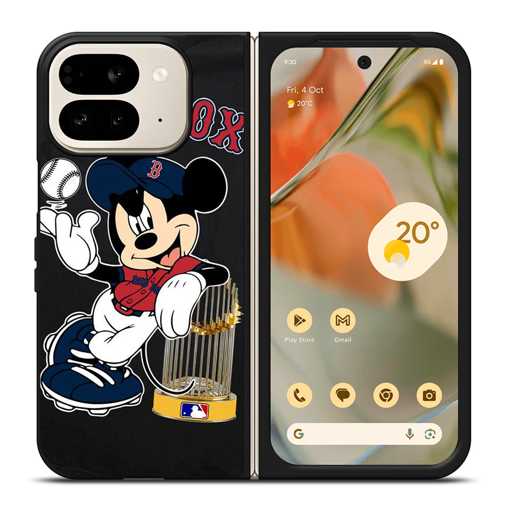 BOSTON RED SOX MICKEY MOUSE Google Pixel 9 Pro Fold Case Cover