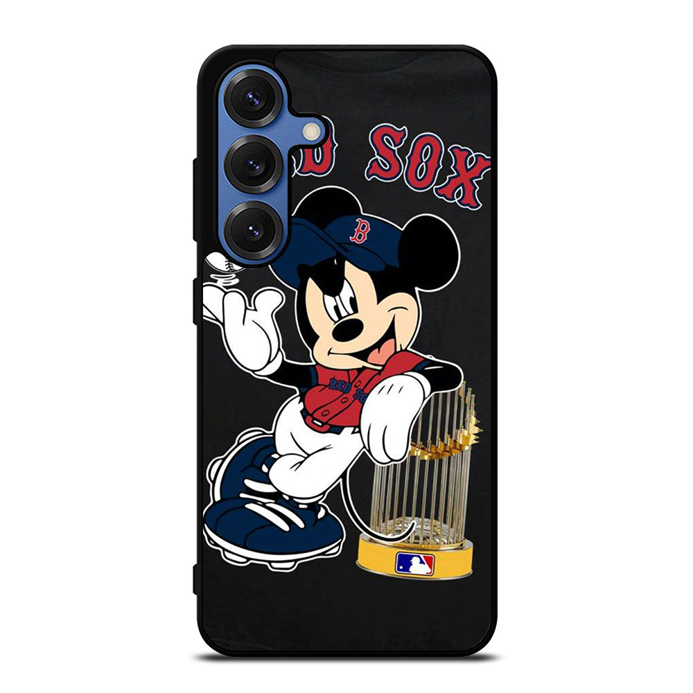 BOSTON RED SOX MICKEY MOUSE Samsung Galaxy S25 Case Cover