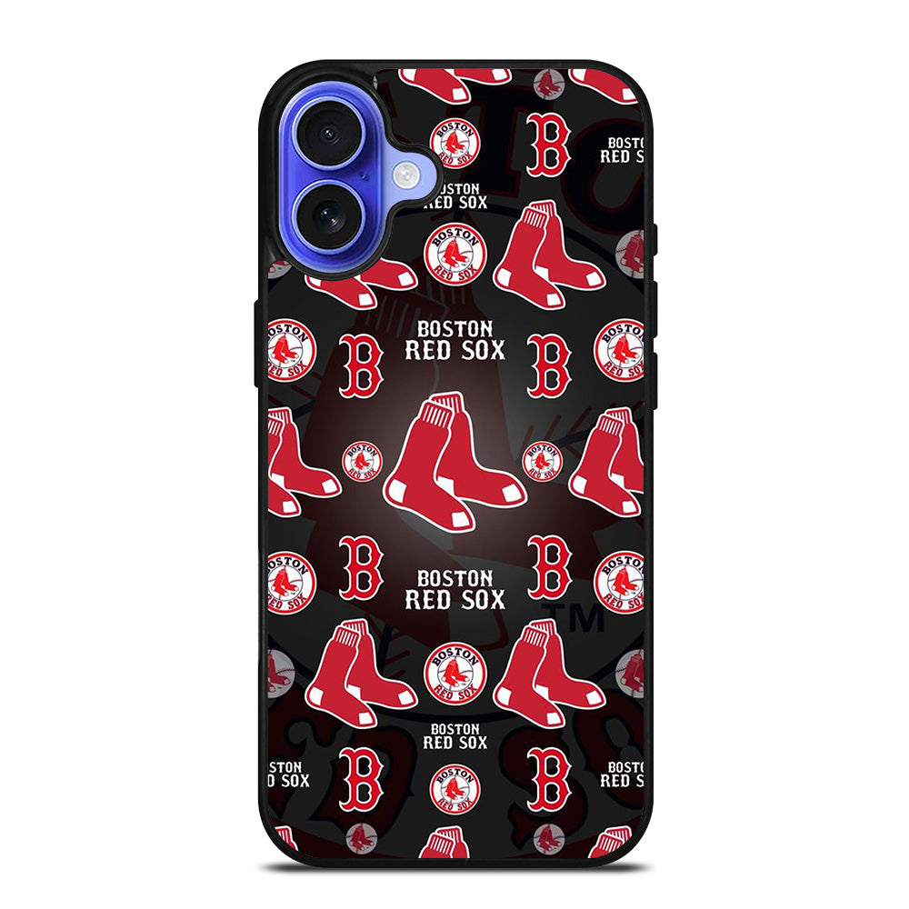 BOSTON RED SOX PATTERN iPhone 16 Case Cover