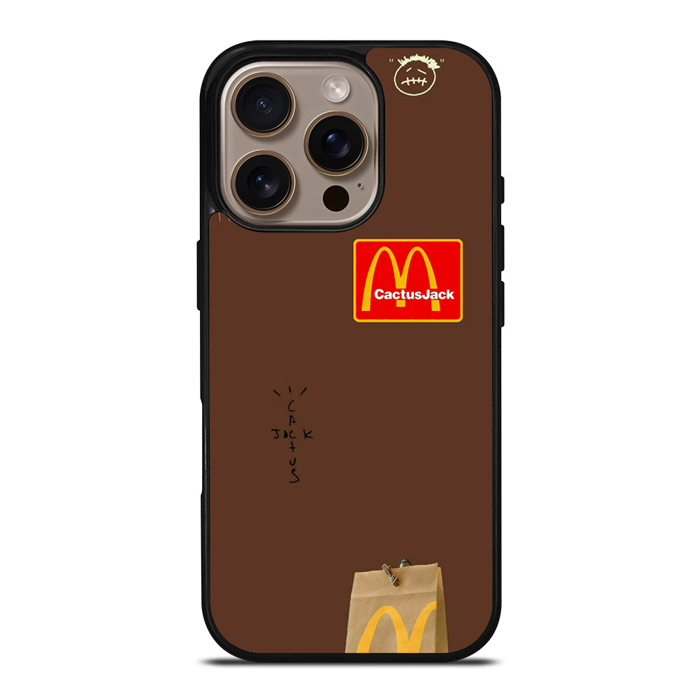 CACTUS JACK TRAVIS SCOTT MCDONALDS LOGO 2 iPhone 16 Pro Case Cover