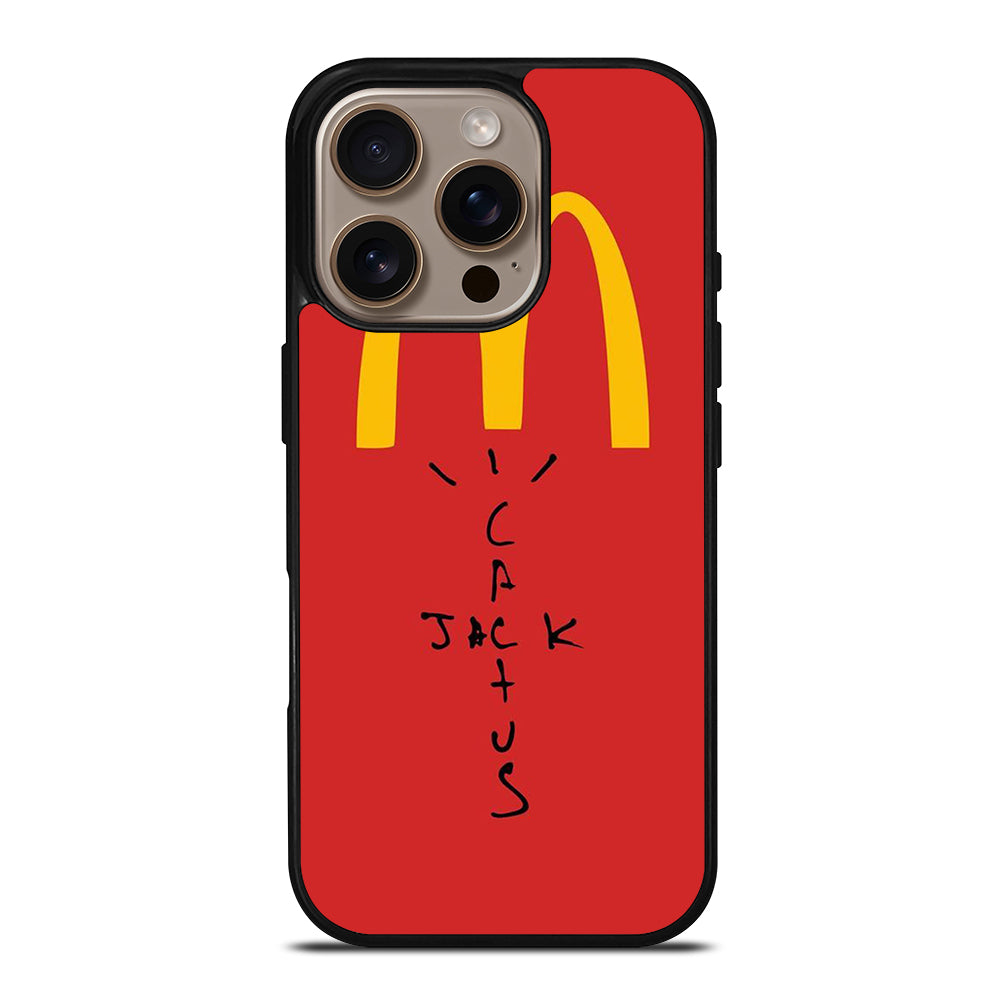 CACTUS JACK TRAVIS SCOTT MCDONALDS LOGO 3 iPhone 16 Pro Case Cover