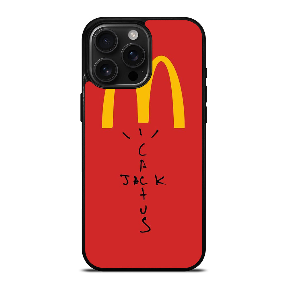 CACTUS JACK TRAVIS SCOTT MCDONALDS LOGO 3 iPhone 16 Pro Max Case Cover