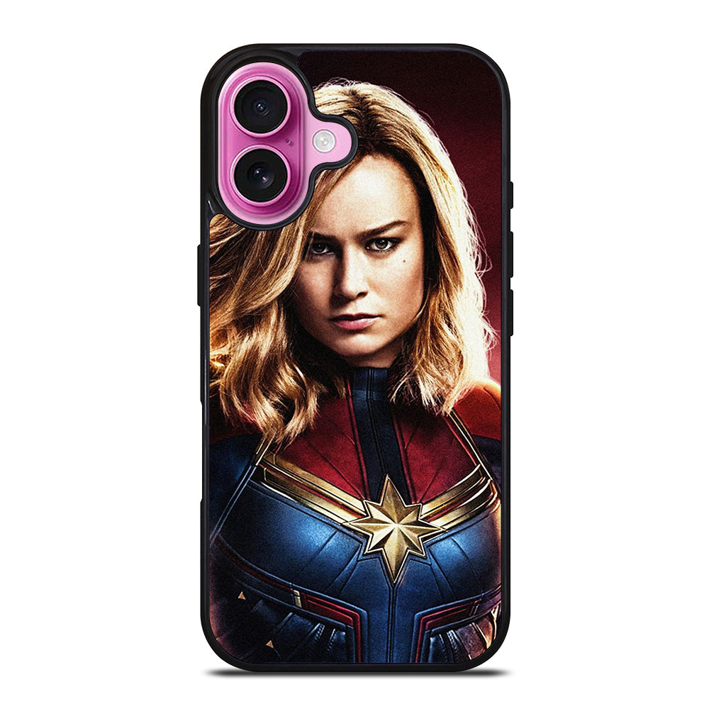 CAPTAIN MARVEL FACE iPhone 16 Plus Case Cover