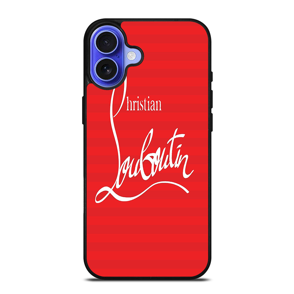 CHRISTIAN LOUBOUTIN RED LOGO 1 iPhone 16 Case Cover