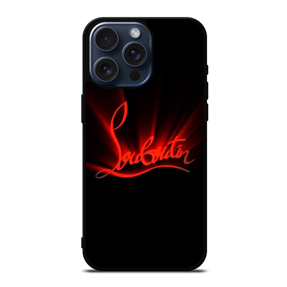 CHRISTIAN LOUBOUTIN RED LOGO 2 iPhone 15 Pro Max Case Cover