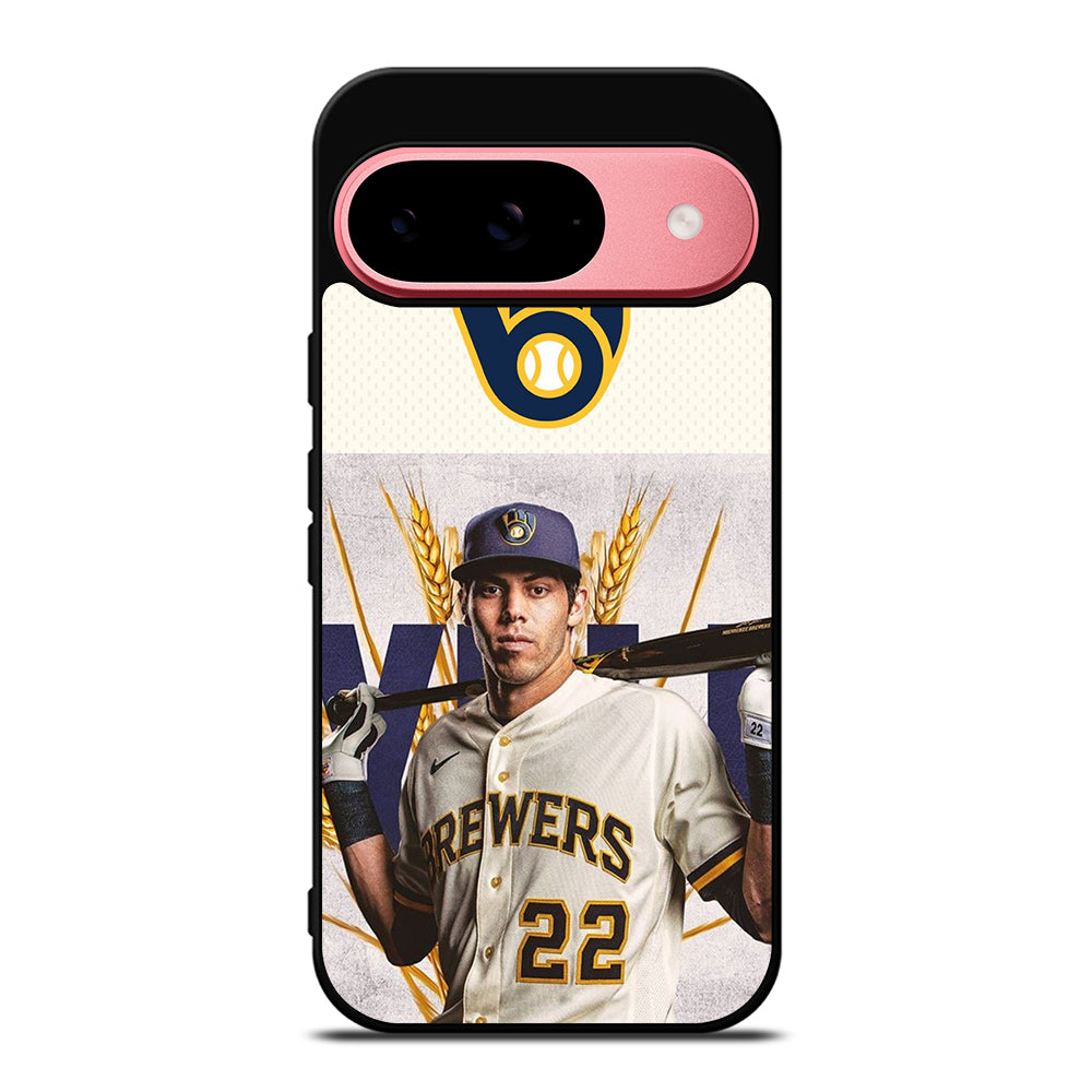 CHRISTIAN YELICH MILWAUKEE BREWERS LOGO Google Pixel 9 Case Cover