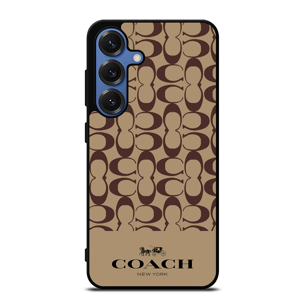 COACH NEW YORK BROWN PATTERN Samsung Galaxy S26 Case Cover