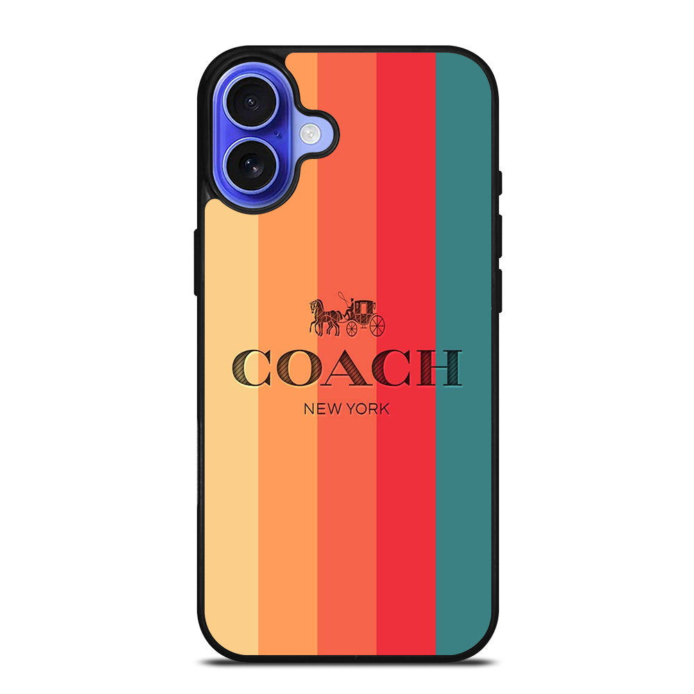COACH NEW YORK LOGO iPhone 16 Case Cover