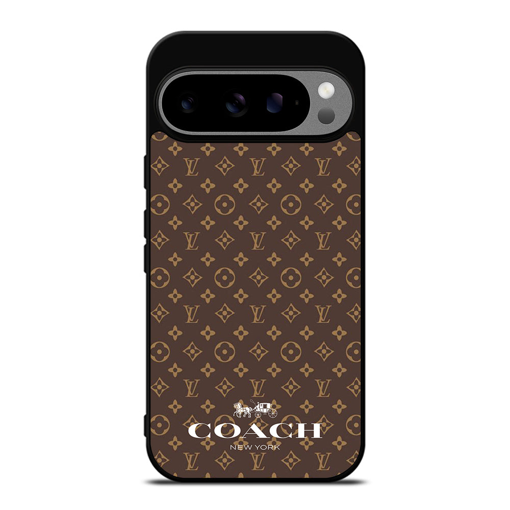 COACH NEW YORK PATTERN BROWN Google Pixel 9 Pro XL Case Cover
