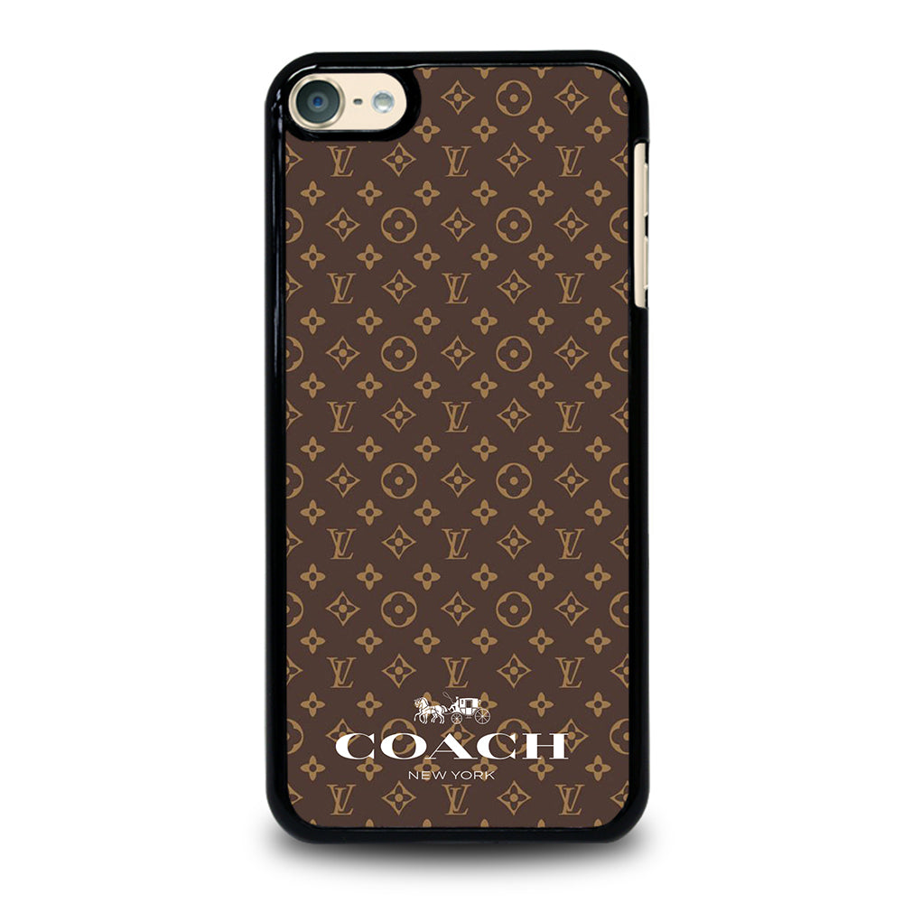 COACH NEW YORK PATTERN BROWN iPod Touch 6 Case Cover