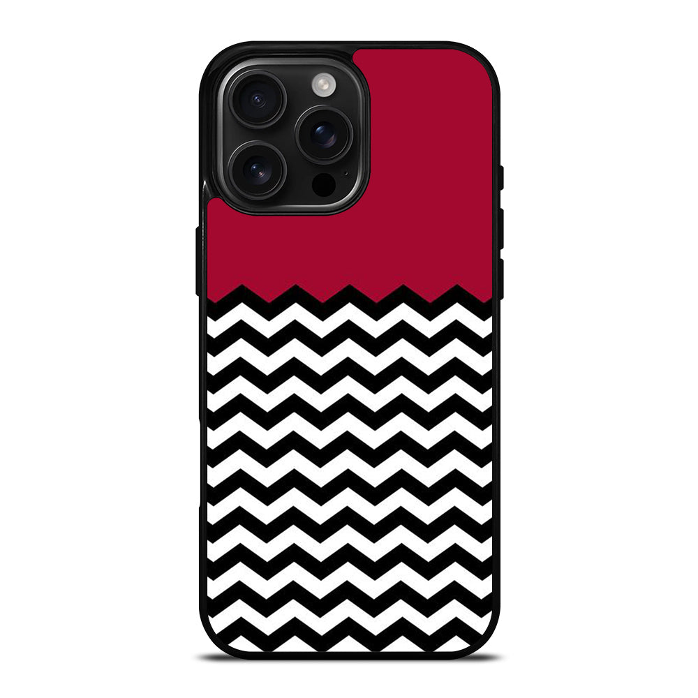 COLORBLOCK DARK RED CHEVRON 1 iPhone 16 Pro Max Case Cover