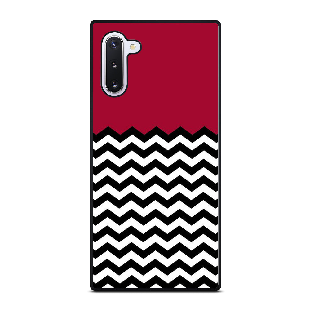 COLORBLOCK DARK RED CHEVRON 1 Samsung Galaxy Note 10 Case Cover