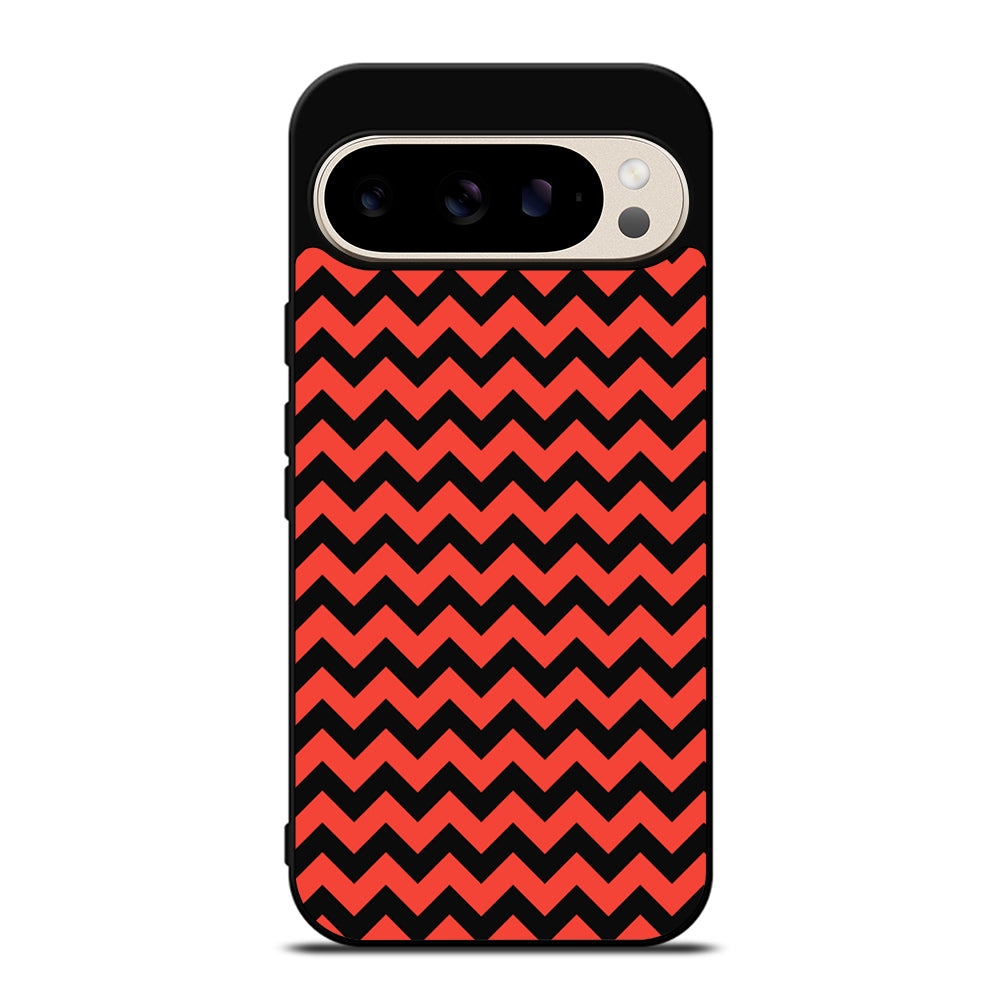 COLORBLOCK DARK RED CHEVRON 2 Google Pixel 9 Pro Case Cover