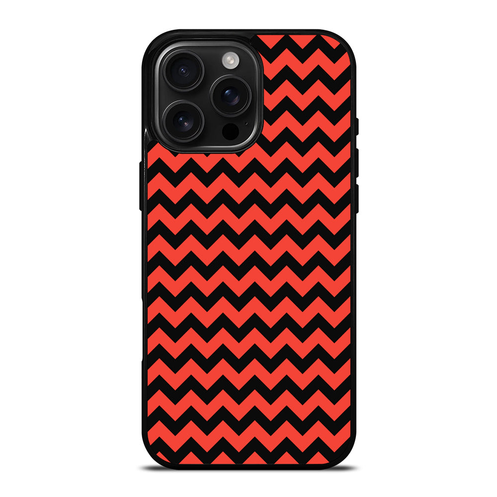 COLORBLOCK DARK RED CHEVRON 2 iPhone 16 Pro Max Case Cover