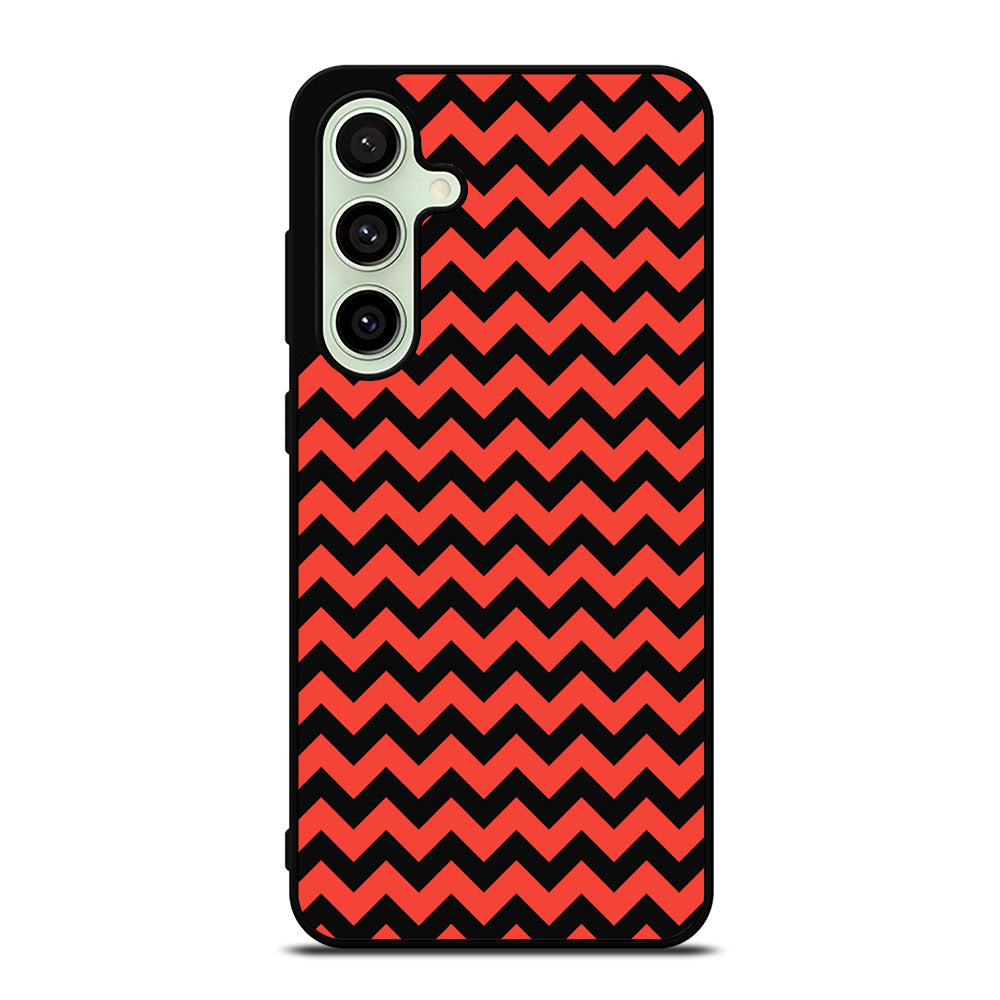 COLORBLOCK DARK RED CHEVRON 2 Samsung Galaxy S24 FE Case Cover
