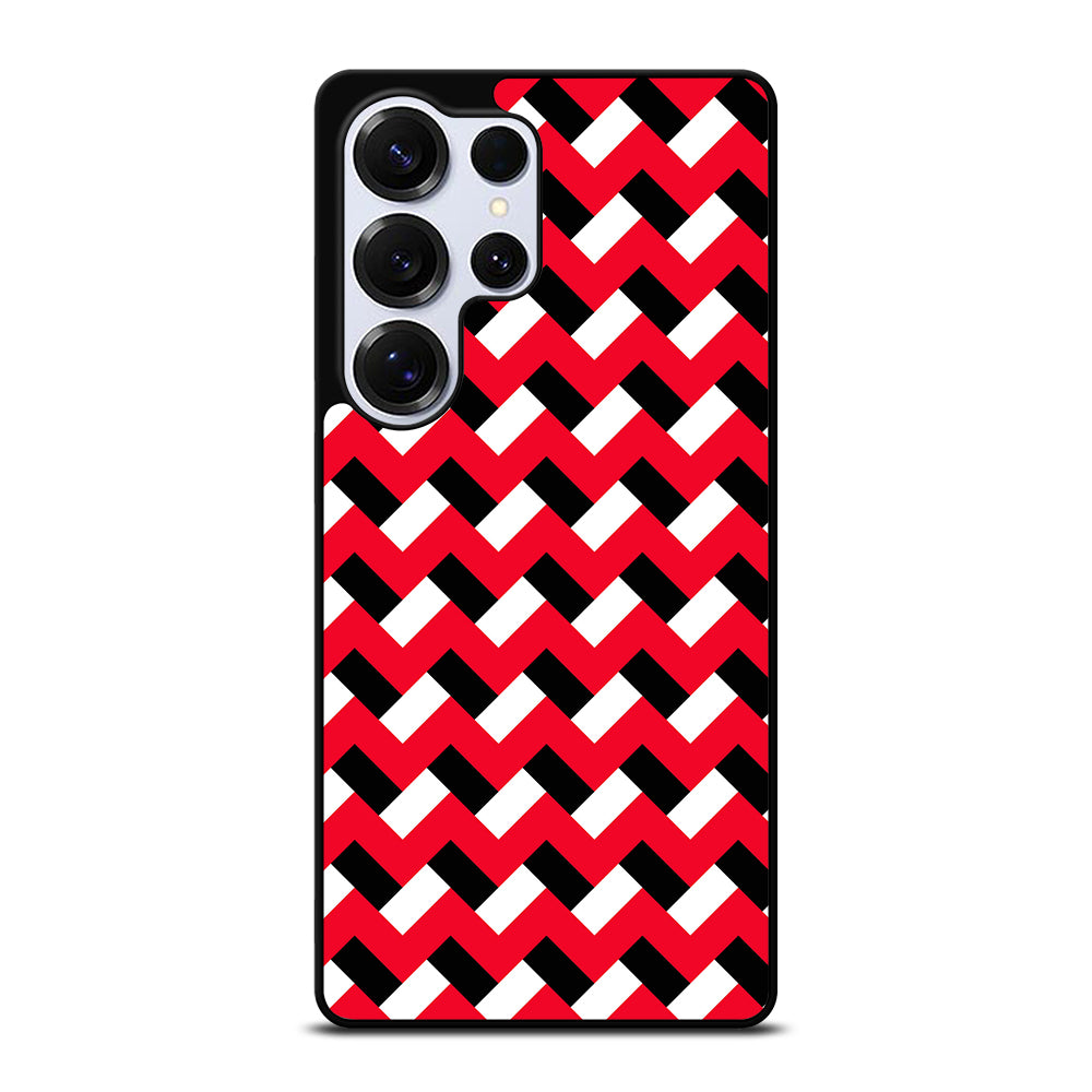 COLORBLOCK DARK RED CHEVRON 3 Samsung Galaxy S25 Ultra Case Cover