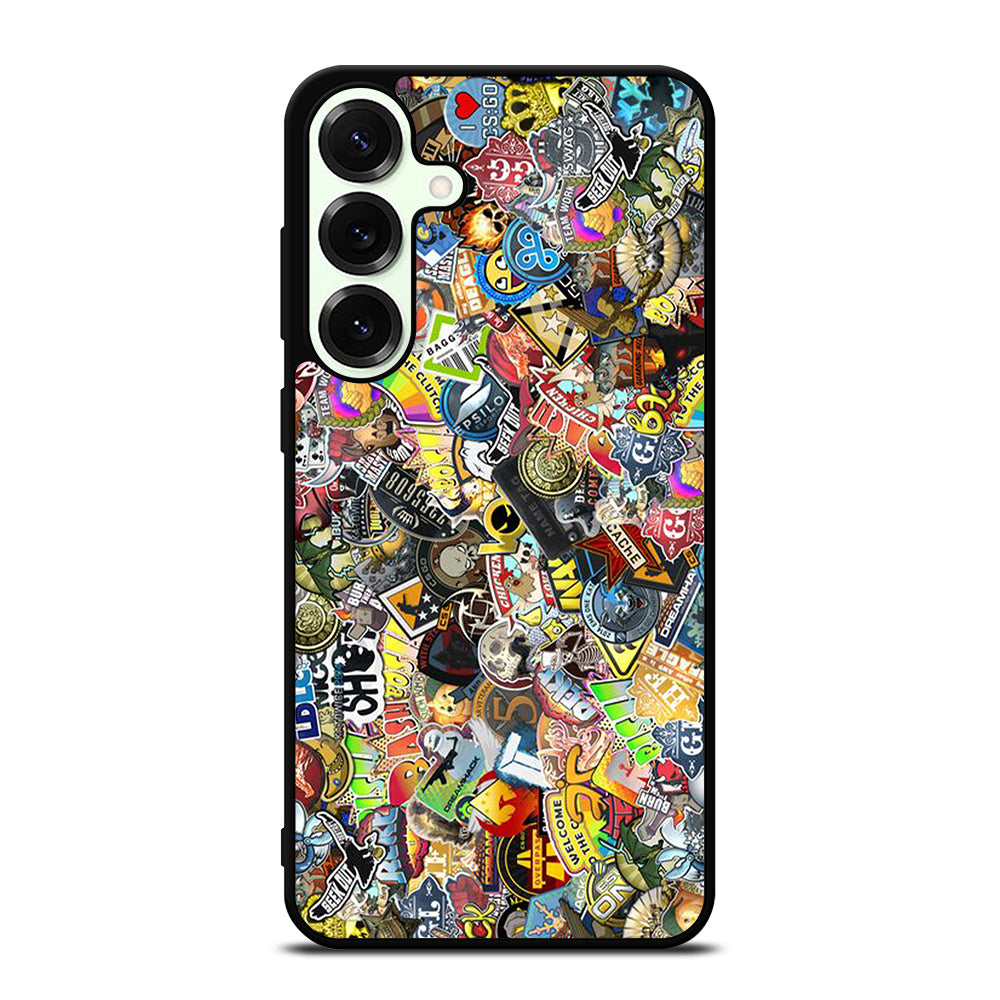 CSGO STICKER BOMB COLLAGE Samsung Galaxy S25 Plus Case Cover