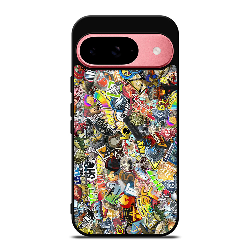 CSGO STICKER BOMB COLLAGE Google Pixel 9 Case Cover