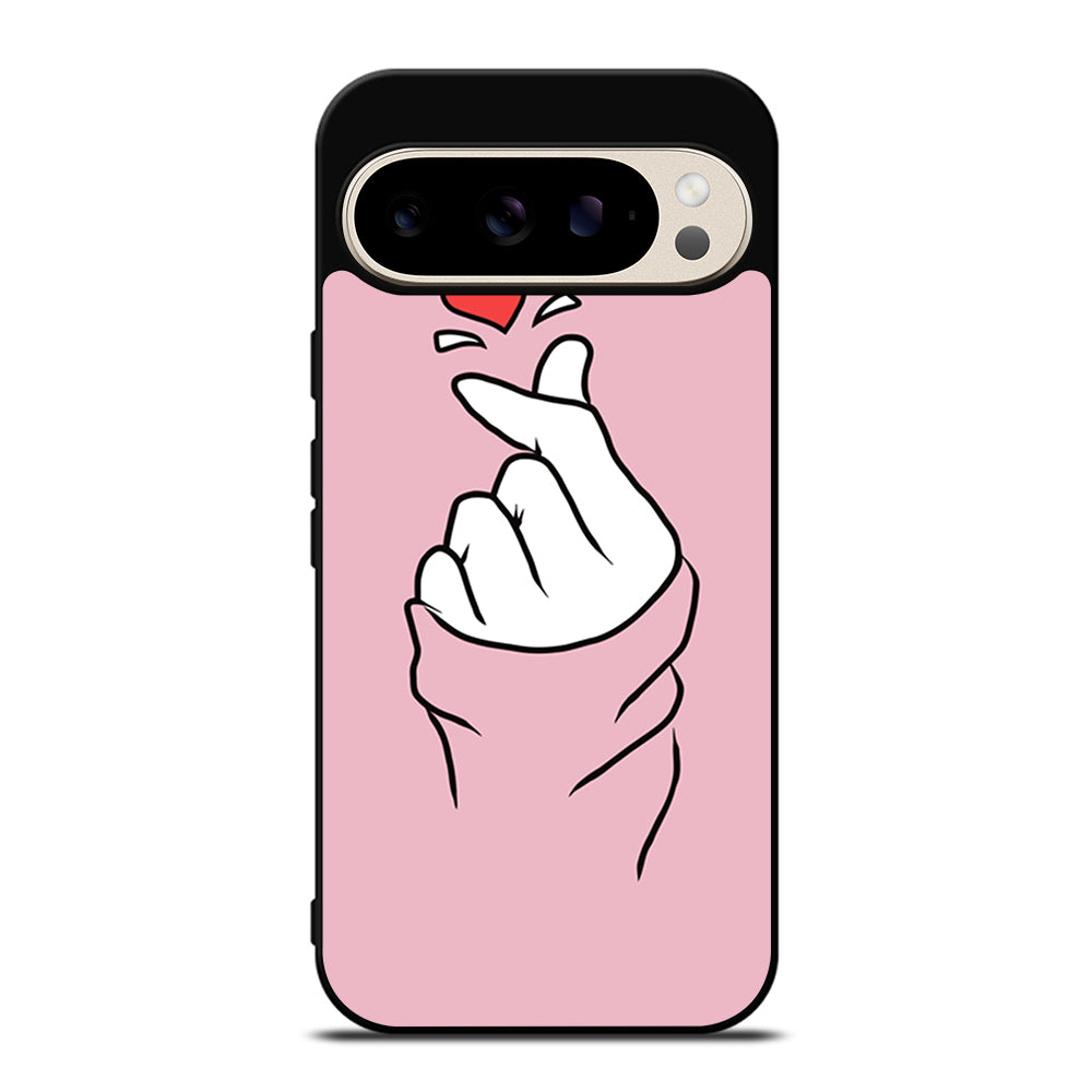 CUTE HEART FINGER 1 Google Pixel 9 Pro Case Cover
