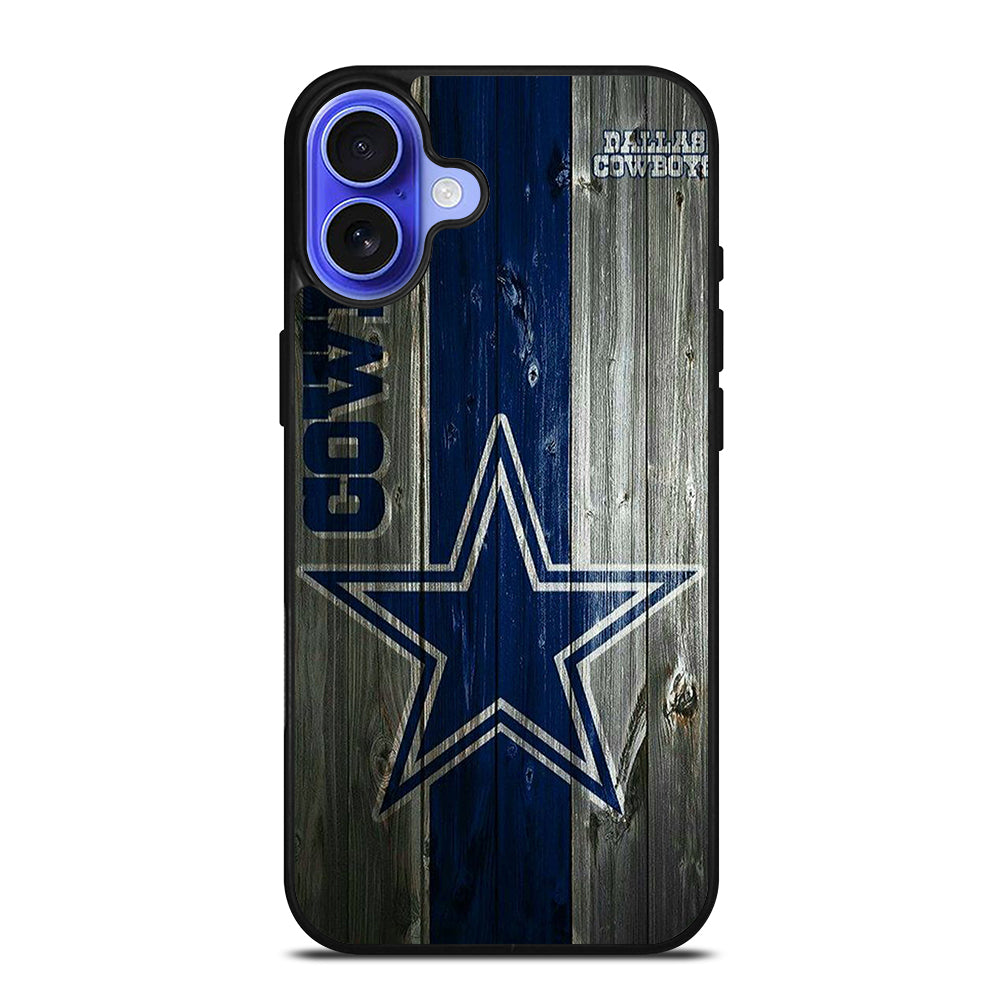 DALLAS COWBOYS WOODEN LOGO iPhone 16 Case Cover