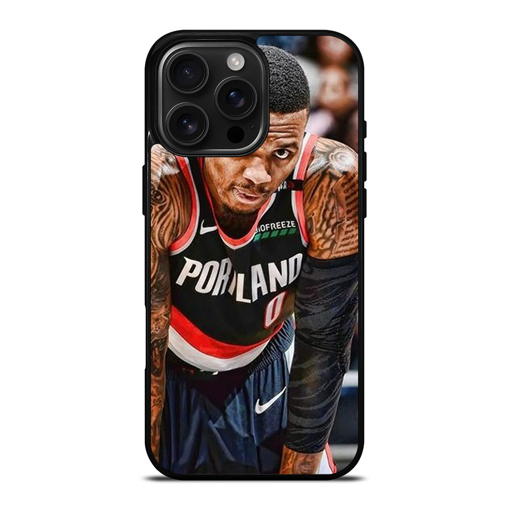 DAMIAN LILLARD TRAIL BLAZERS NBA BASKETBALL iPhone 16 Pro Max Case Cover