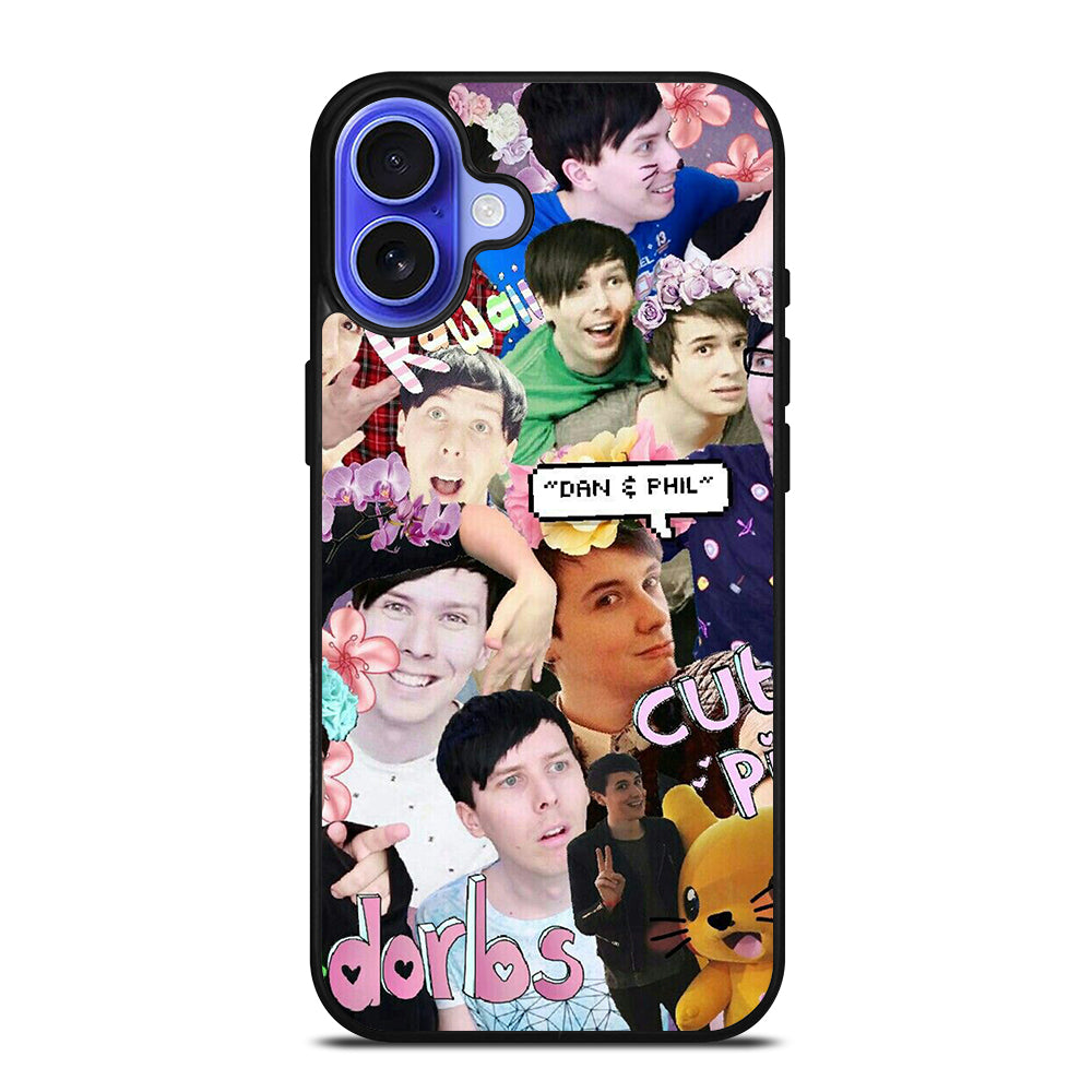 DAN AND PHIL COLLAGE 4 iPhone 16 Case Cover