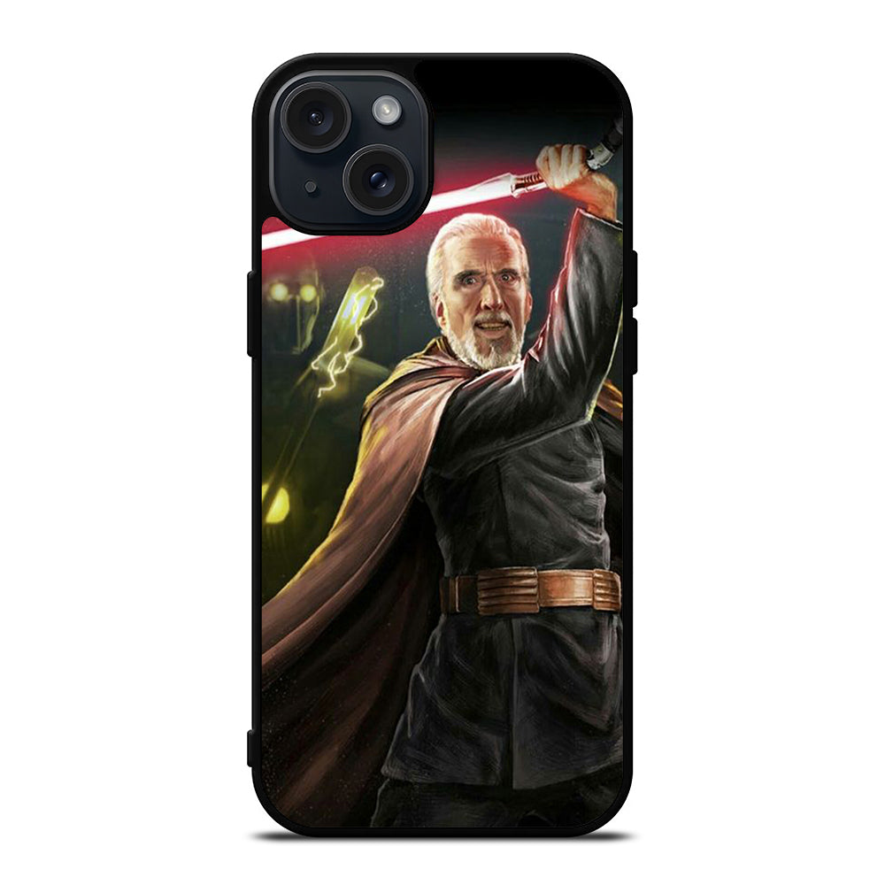 DARTH TYRANUS COUNT DOOKU STAR WARS 3 iPhone 15 Plus Case Cover