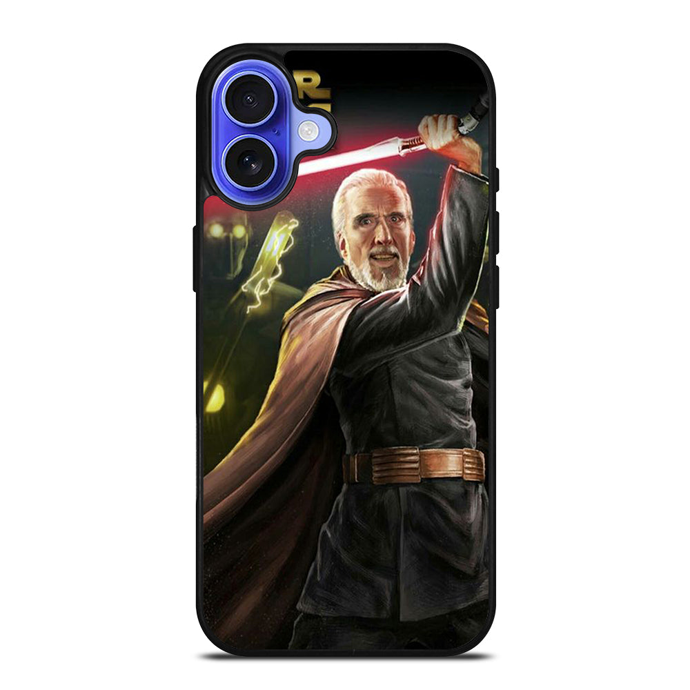 DARTH TYRANUS COUNT DOOKU STAR WARS 3 iPhone 16 Case Cover