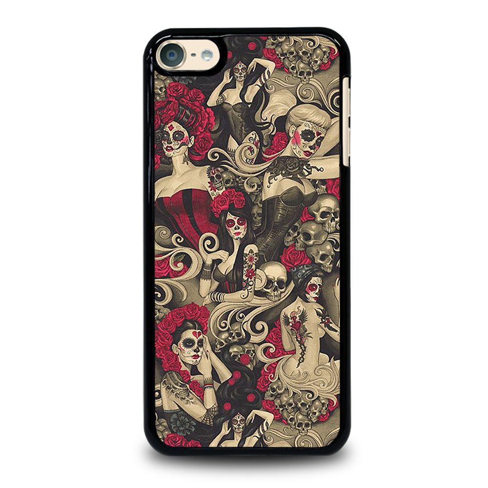 DAY OF THE DEAD SKULL ART iPod Touch 6 Case Cover