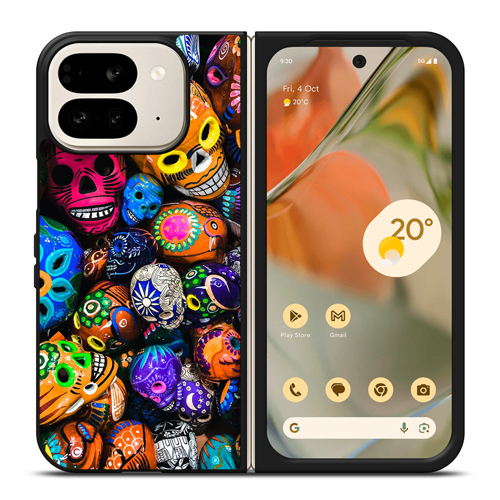 DAY OF THE DEAD SKULL PATTERN Google Pixel 9 Pro Fold Case Cover