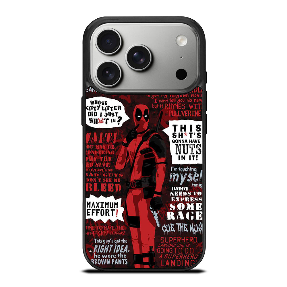 DEADPOOL QUOTE iPhone 17 Pro Case Cover