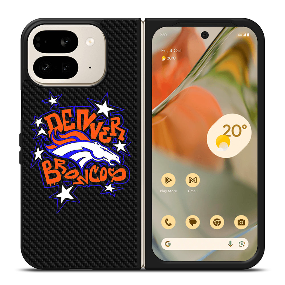 DENVER BRONCOS CARBON LOGO Google Pixel 9 Pro Fold Case Cover