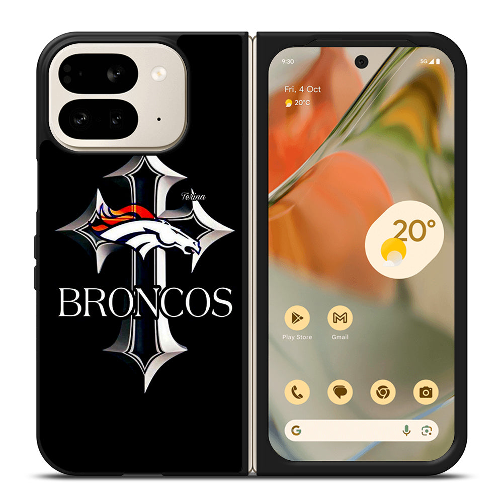 DENVER BRONCOS LOGO NFL Google Pixel 9 Pro Fold Case Cover