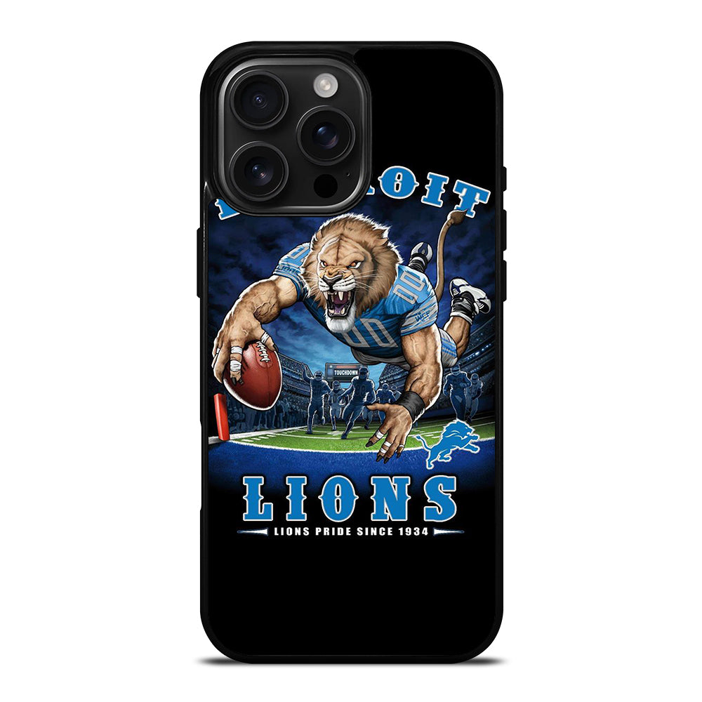 DETROIT LIONS MASCOT iPhone 16 Pro Max Case Cover
