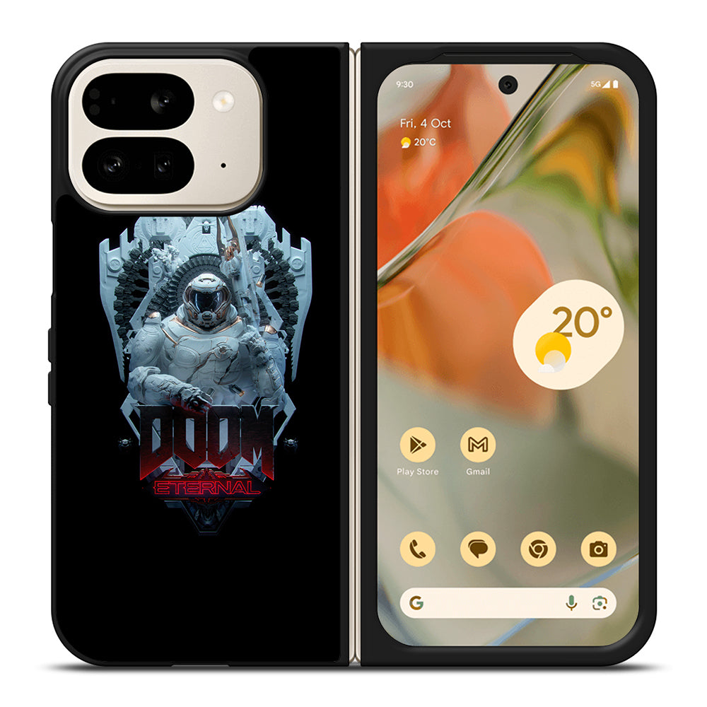 DOOM ETERNAL GAMES LOGO BLACK 2 Google Pixel 9 Pro Fold Case Cover