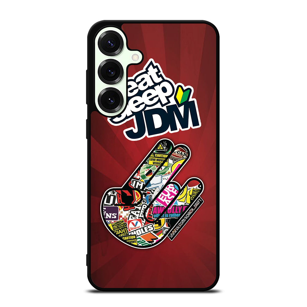 EAT SLEEP JDM LOGO Samsung Galaxy S25 Plus Case Cover