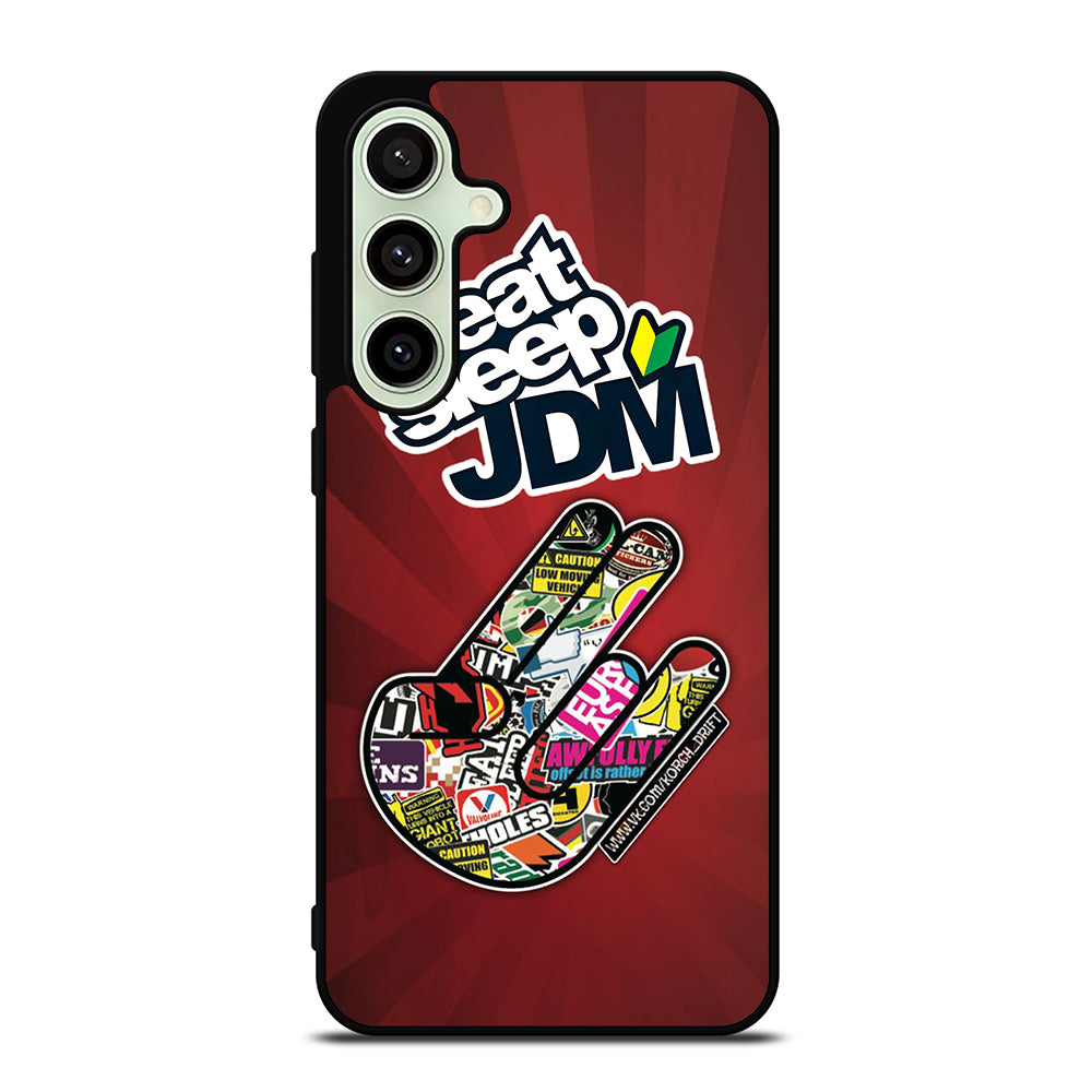 EAT SLEEP JDM LOGO Samsung Galaxy S24 FE Case Cover