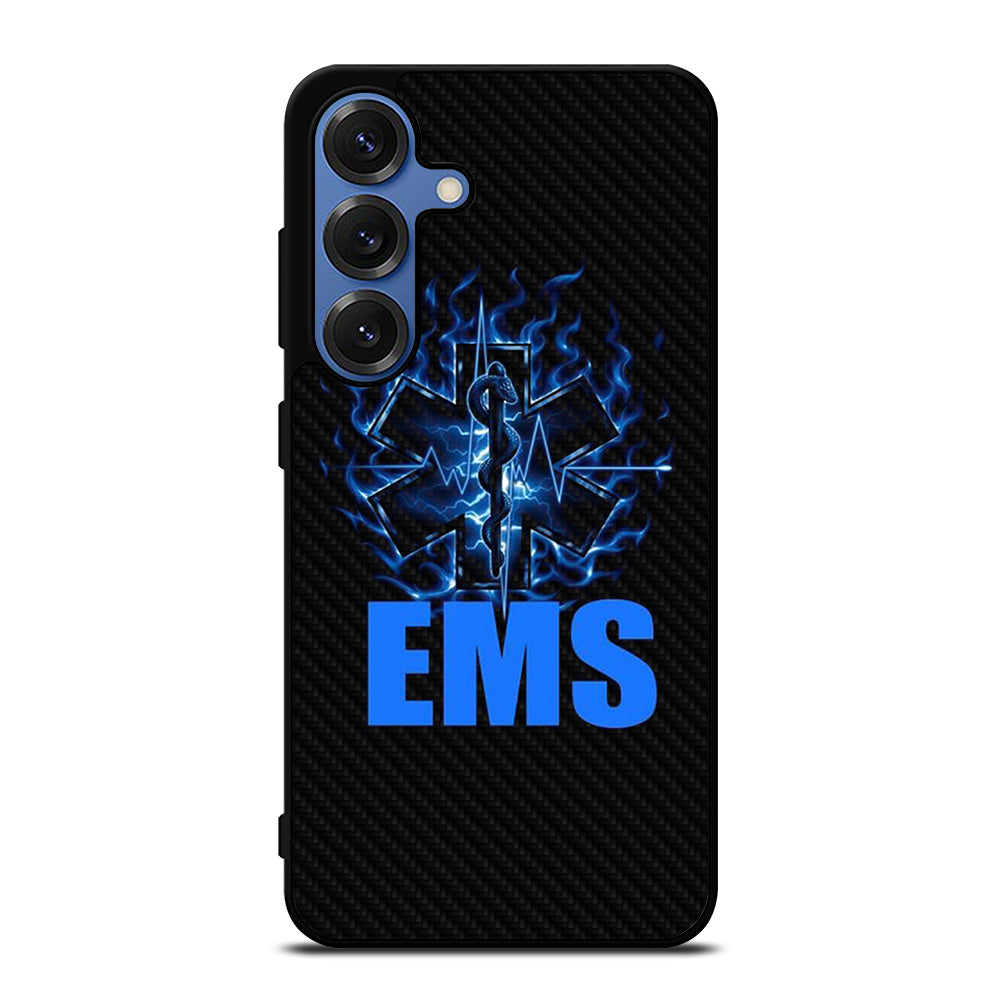 EMT EMS MEDICAL CARBON LOGO 2 Samsung Galaxy S25 Case Cover