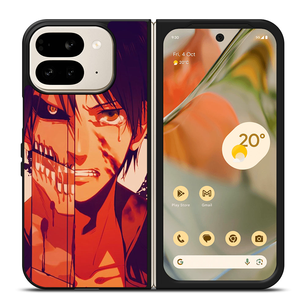 EREN YEAGER ATTACK ON TITAN FACE Google Pixel 9 Pro Fold Case Cover