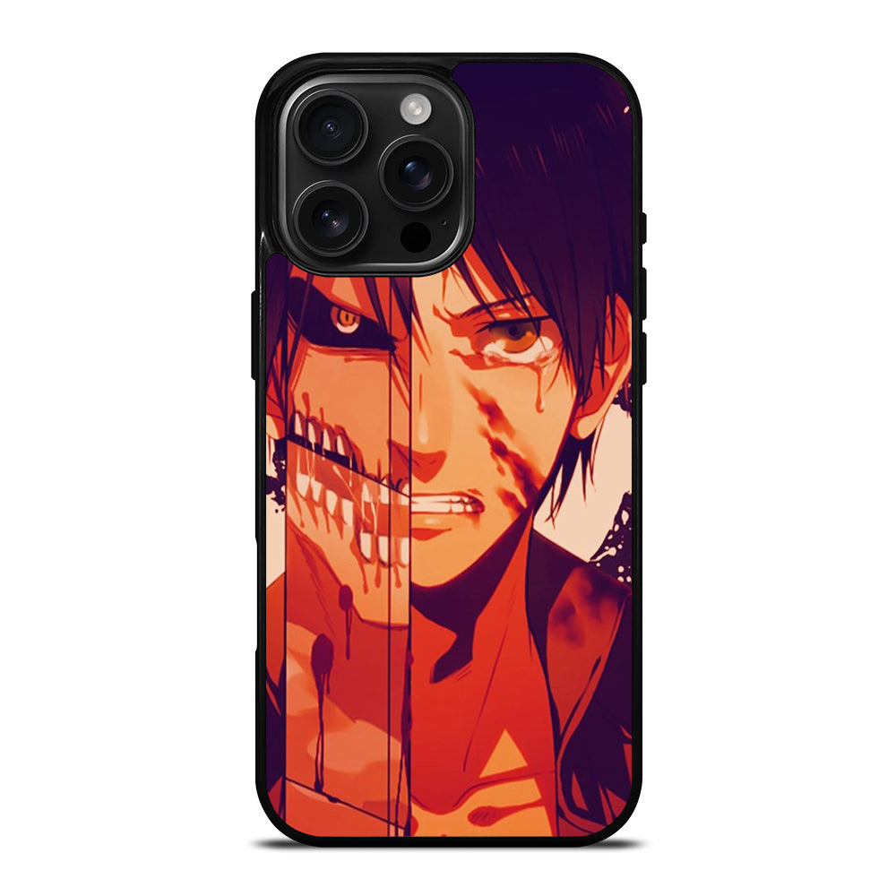 EREN YEAGER ATTACK ON TITAN FACE iPhone 16 Pro Max Case Cover
