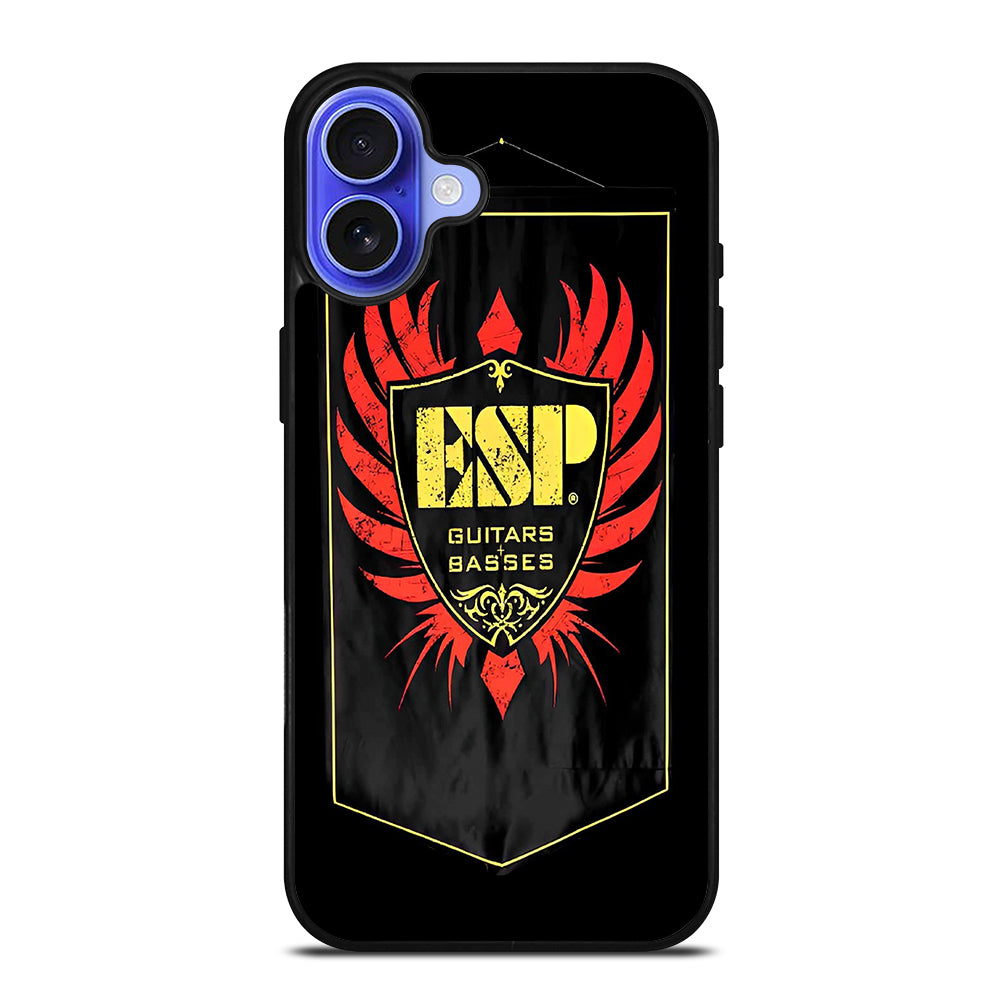 ESP GUITARS AND BASSES LOGO 3 iPhone 16 Case Cover