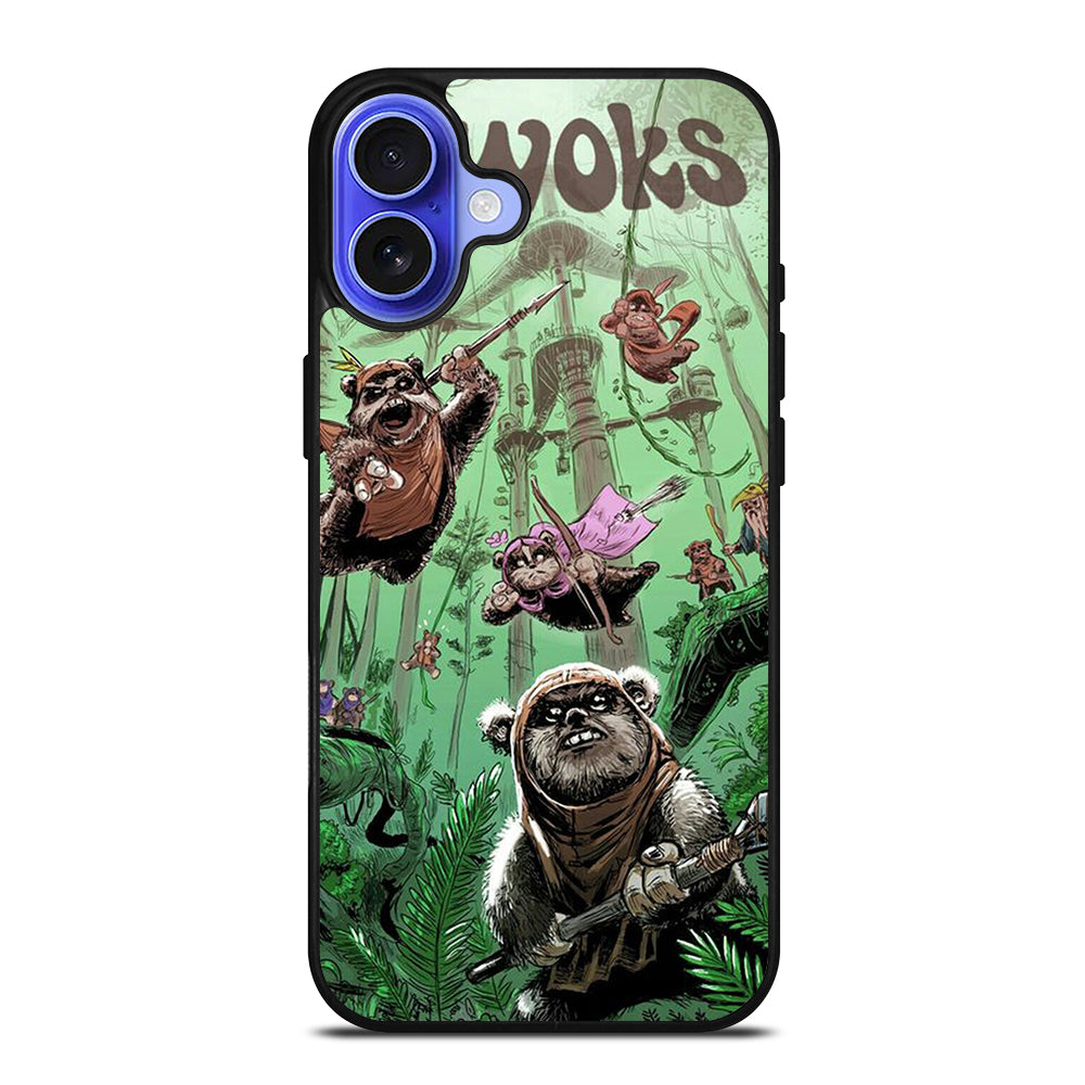 EWOK STAR WARS CARTOON iPhone 16 Case Cover