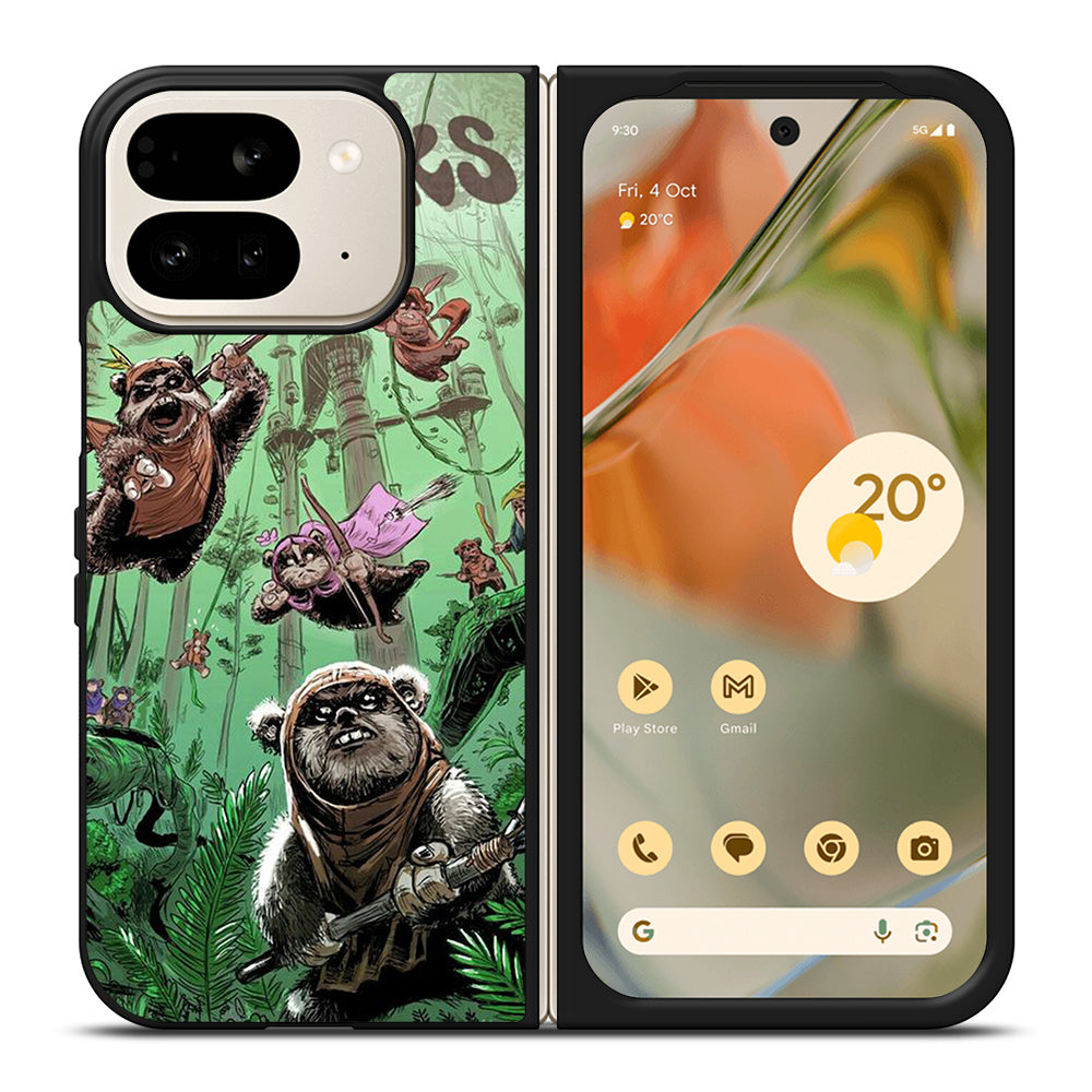 EWOK STAR WARS CARTOON Google Pixel 9 Pro Fold Case Cover