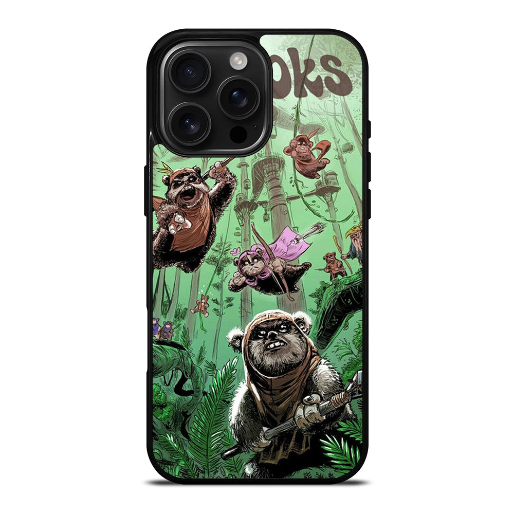 EWOK STAR WARS CARTOON iPhone 16 Pro Max Case Cover