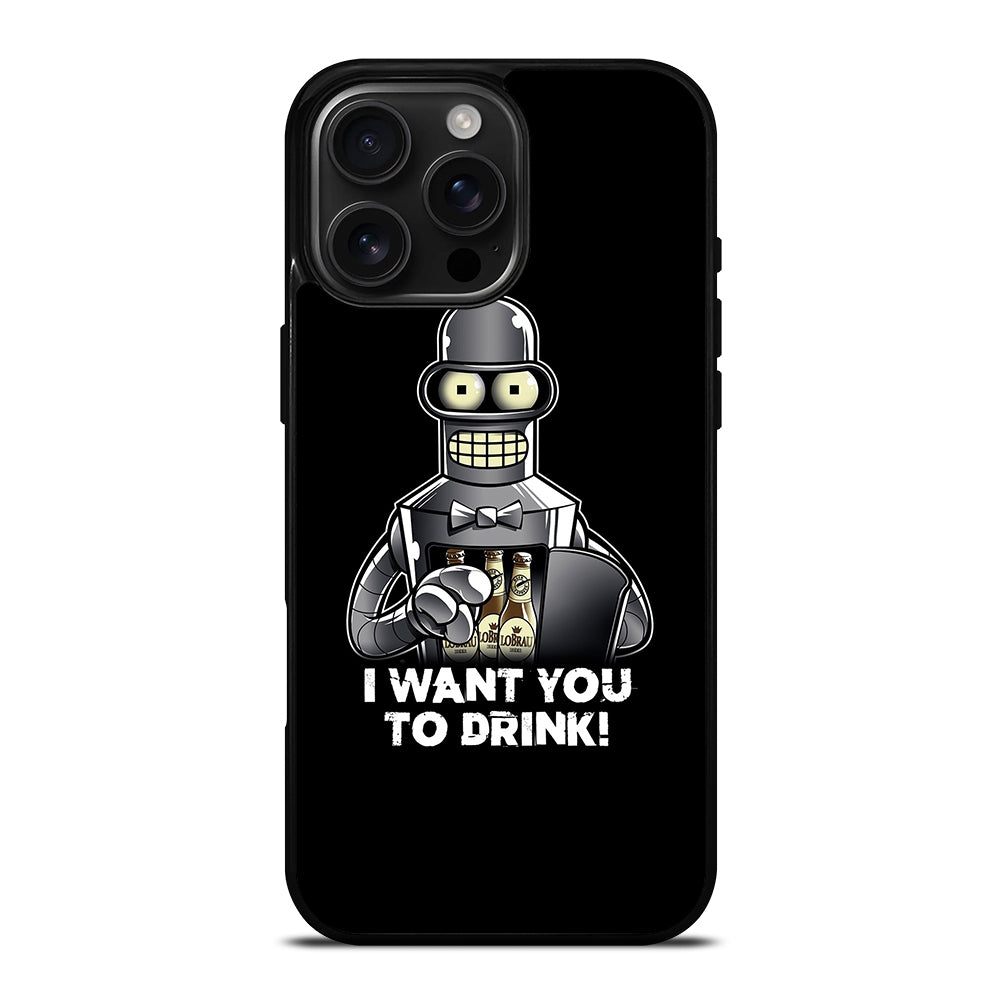 FUTURAMA BENDER QUOTE 2 iPhone 16 Pro Max Case Cover